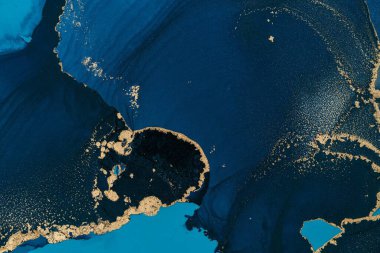 Mermer mürekkep soyut sanatının orijinal resmi. Örnek bir orjinal tablodan yüksek çözünürlüklü fotoğraf. Karargah kağıt dokusuna pürüzsüz mermer desen oluşturmak için soyut resim yapıldı.