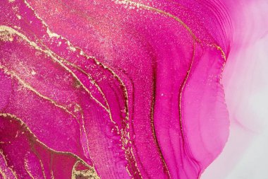 Mermer mürekkep soyut sanatının orijinal resmi. Örnek bir orjinal tablodan yüksek çözünürlüklü fotoğraf. Karargah kağıt dokusuna pürüzsüz mermer desen oluşturmak için soyut resim yapıldı.