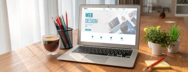 Web sitesi tasarım yazılımı çevrimiçi perakende ticaret ve e-ticaret için model şablonu sağlar