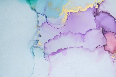 Mermer mürekkep soyut sanatının orijinal resmi. Örnek bir orjinal tablodan yüksek çözünürlüklü fotoğraf. Karargah kağıt dokusuna pürüzsüz mermer desen oluşturmak için soyut resim yapıldı.