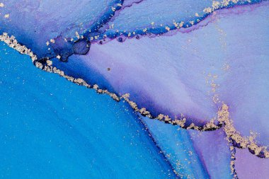 Mermer mürekkep soyut sanatının orijinal resmi. Örnek bir orjinal tablodan yüksek çözünürlüklü fotoğraf. Karargah kağıt dokusuna pürüzsüz mermer desen oluşturmak için soyut resim yapıldı.