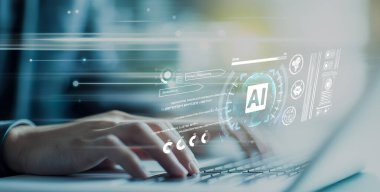 Yapay zeka mühendisliği, büyük veri ve yapay zeka makinesi kavramında yapay zeka beyin işlemcisiyle iş desteği için üretken yapay zeka kullanmayı öğrenen insan etkileşimi. EIDE