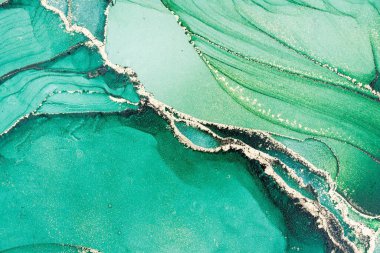 Mermer mürekkep soyut sanatının orijinal resmi. Örnek bir orjinal tablodan yüksek çözünürlüklü fotoğraf. Karargah kağıt dokusuna pürüzsüz mermer desen oluşturmak için soyut resim yapıldı.