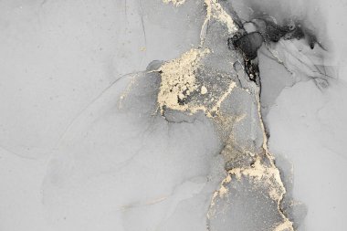 Mermer mürekkep soyut sanatının orijinal resmi. Örnek bir orjinal tablodan yüksek çözünürlüklü fotoğraf. Karargah kağıt dokusuna pürüzsüz mermer desen oluşturmak için soyut resim yapıldı.