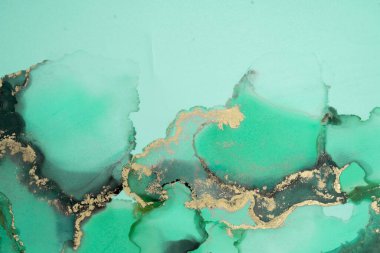 Mermer mürekkep soyut sanatının orijinal resmi. Örnek bir orjinal tablodan yüksek çözünürlüklü fotoğraf. Karargah kağıt dokusuna pürüzsüz mermer desen oluşturmak için soyut resim yapıldı.