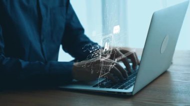 Yapay zeka mühendisliği, büyük veri ve yapay zeka makinesi kavramında yapay zeka beyin işlemcisiyle iş desteği için üretken yapay zeka kullanmayı öğrenen insan etkileşimi. Kullanıcı Kimliği