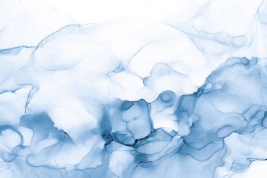 Mermer mürekkep soyut sanatının orijinal resmi. Örnek bir orjinal tablodan yüksek çözünürlüklü fotoğraf. Karargah kağıt dokusuna pürüzsüz mermer desen oluşturmak için soyut resim yapıldı.