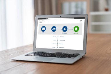 Ürün nakliyesi ve teslimatı için e-ticaret ve mod çevrimiçi iş izleme sistemi