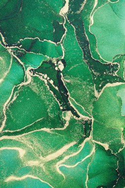 Mermer mürekkep soyut sanatının orijinal resmi. Örnek bir orjinal tablodan yüksek çözünürlüklü fotoğraf. Karargah kağıt dokusuna pürüzsüz mermer desen oluşturmak için soyut resim yapıldı.