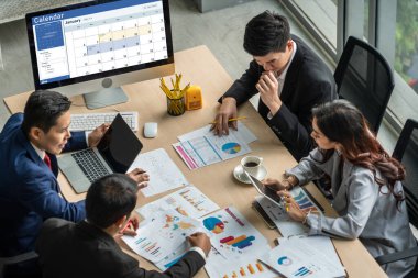 Calendar on computer software application for schedule planning for personal organizer and online business snugly