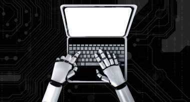 Tasarımınız için mod bilgisayardaki beyaz boş ekran monitör ekranında maket yapın