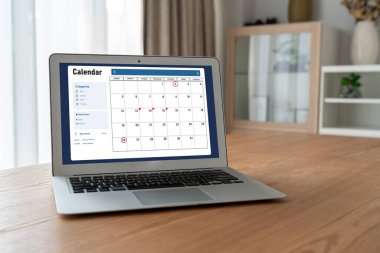 Kişisel düzenleyici ve çevrimiçi iş için mod zamanlama planlaması için bilgisayar yazılım uygulaması takvimiName