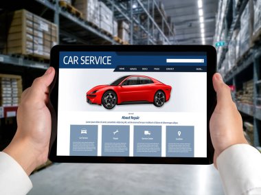 Car service website for online booking repair automobile garage technology snugly