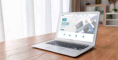 Web sitesi tasarım yazılımı çevrimiçi perakende ticaret ve e-ticaret için model şablonu sağlar