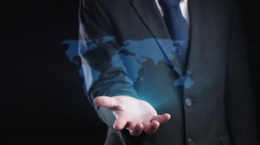 İş adamı ağ kurar, değerli bağlantılar kurar. Profesyonel ağı ve fırsatları genişletmek için etkili insan ağ oluşturma stratejileri UUID