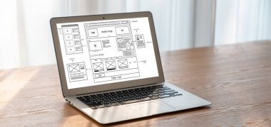 Web sitesi tasarım yazılımı çevrimiçi perakende ticaret ve e-ticaret için model şablonu sağlar