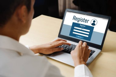 İnternet sitesinde mod form doldurmak için çevrimiçi kayıt formu