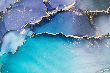 Mermer mürekkep soyut sanatının orijinal resmi. Örnek bir orjinal tablodan yüksek çözünürlüklü fotoğraf. Karargah kağıt dokusuna pürüzsüz mermer desen oluşturmak için soyut resim yapıldı.