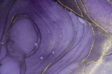 Mermer mürekkep soyut sanatının orijinal resmi. Örnek bir orjinal tablodan yüksek çözünürlüklü fotoğraf. Karargah kağıt dokusuna pürüzsüz mermer desen oluşturmak için soyut resim yapıldı.