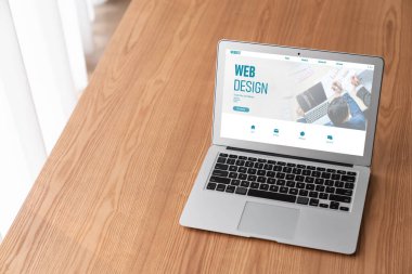 Web sitesi tasarım yazılımı çevrimiçi perakende ticaret ve e-ticaret için model şablonu sağlar
