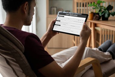 İnternet ağındaki mod dijital bilgi toplama için çevrimiçi kredi başvuru formu