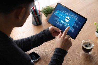 Müşteri sorularına otomatik olarak cevap veren mod çevrimiçi iş için Chatbot yazılım uygulaması