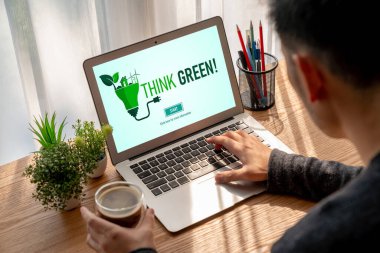 Model şirket işleri için yeşil iş dönüşümü yeşil pazarlama stratejisine teşekkür etmek için