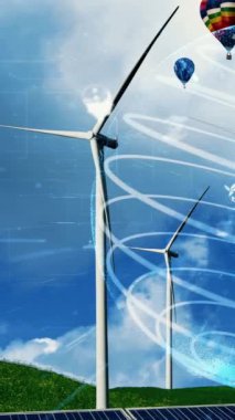 Çevre koruma teknolojisi ve yenilenebilir doğal kaynaklardan gelen temiz enerji ve güçle küresel sürdürülebilir ESG 'ye yaklaşmak