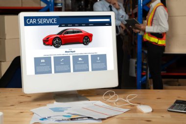 Car service website for online booking repair automobile garage technology snugly
