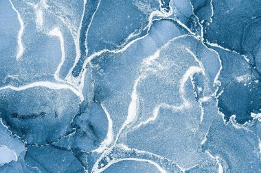 Mermer mürekkep soyut sanatının orijinal resmi. Örnek bir orjinal tablodan yüksek çözünürlüklü fotoğraf. Karargah kağıt dokusuna pürüzsüz mermer desen oluşturmak için soyut resim yapıldı.