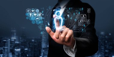 İnsan kaynakları ve dijital çevrimiçi eleman alımı, doğru çalışan adayı EIDE 'yi bulmak için ekip oluşturma süreci