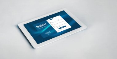 İnternet sitesinde mod form doldurmak için çevrimiçi kayıt formu