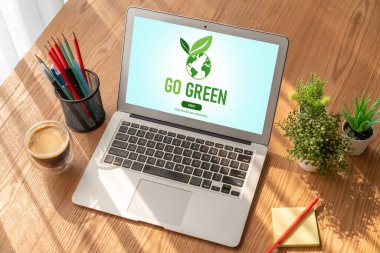 Model şirket işleri için yeşil iş dönüşümü yeşil pazarlama stratejisine teşekkür etmek için