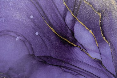 Mermer mürekkep soyut sanatının orijinal resmi. Örnek bir orjinal tablodan yüksek çözünürlüklü fotoğraf. Karargah kağıt dokusuna pürüzsüz mermer desen oluşturmak için soyut resim yapıldı.