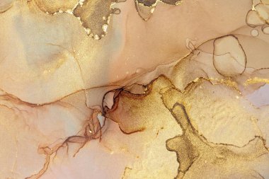 Mermer mürekkep soyut sanatının orijinal resmi. Örnek bir orjinal tablodan yüksek çözünürlüklü fotoğraf. Karargah kağıt dokusuna pürüzsüz mermer desen oluşturmak için soyut resim yapıldı.