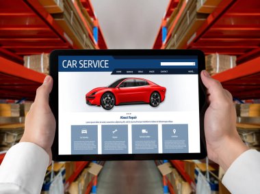 Car service website for online booking repair automobile garage technology snugly
