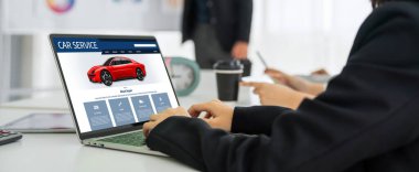 Car service website for online booking repair automobile garage technology snugly