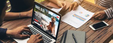 Online travel blog website provide travel tips and information on social media snugly where people can post, write and react to travel application