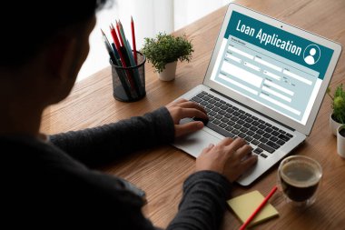 İnternet ağındaki mod dijital bilgi toplama için çevrimiçi kredi başvuru formu