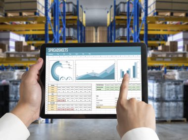 Spreadsheet document information financial startup concept. data and graphs in spreadsheet documents for online analysis project dashboard accounting digital snugly