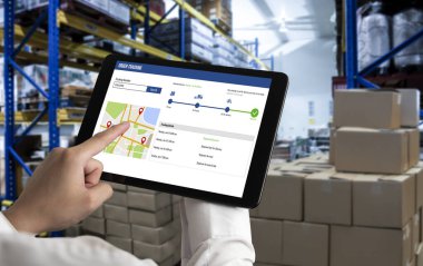 Ürün nakliyesi ve teslimatı için e-ticaret ve mod çevrimiçi iş izleme sistemi
