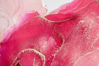 Mermer mürekkep soyut sanatının orijinal resmi. Örnek bir orjinal tablodan yüksek çözünürlüklü fotoğraf. Karargah kağıt dokusuna pürüzsüz mermer desen oluşturmak için soyut resim yapıldı.