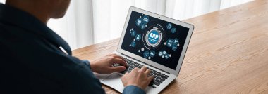 Pazarlama stratejisini planlamak için modern iş için ERP girişimi kaynak planlama yazılımı