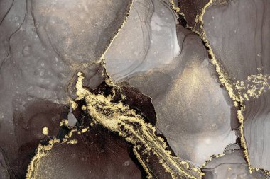 Mermer mürekkep soyut sanatının orijinal resmi. Örnek bir orjinal tablodan yüksek çözünürlüklü fotoğraf. Karargah kağıt dokusuna pürüzsüz mermer desen oluşturmak için soyut resim yapıldı.