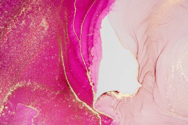 Mermer mürekkep soyut sanatının orijinal resmi. Örnek bir orjinal tablodan yüksek çözünürlüklü fotoğraf. Karargah kağıt dokusuna pürüzsüz mermer desen oluşturmak için soyut resim yapıldı.