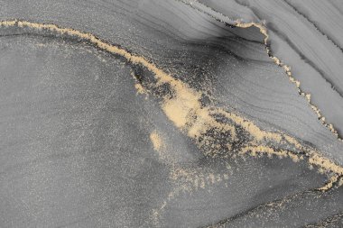 Mermer mürekkep soyut sanatının orijinal resmi. Örnek bir orjinal tablodan yüksek çözünürlüklü fotoğraf. Karargah kağıt dokusuna pürüzsüz mermer desen oluşturmak için soyut resim yapıldı.