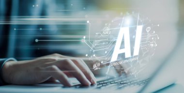 Yapay zeka mühendisliği, büyük veri ve yapay zeka makinesi kavramında yapay zeka beyin işlemcisiyle iş desteği için üretken yapay zeka kullanmayı öğrenen insan etkileşimi. EIDE