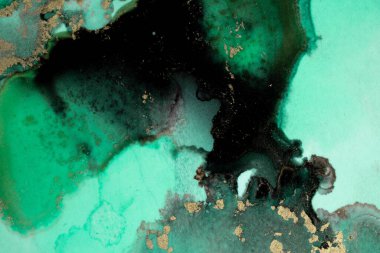 Mermer mürekkep soyut sanatının orijinal resmi. Örnek bir orjinal tablodan yüksek çözünürlüklü fotoğraf. Karargah kağıt dokusuna pürüzsüz mermer desen oluşturmak için soyut resim yapıldı.