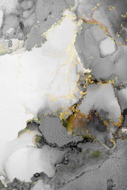 Mermer mürekkep soyut sanatının orijinal resmi. Örnek bir orjinal tablodan yüksek çözünürlüklü fotoğraf. Karargah kağıt dokusuna pürüzsüz mermer desen oluşturmak için soyut resim yapıldı.