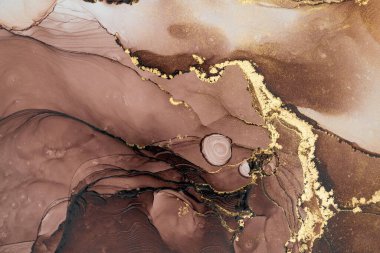 Mermer mürekkep soyut sanatının orijinal resmi. Örnek bir orjinal tablodan yüksek çözünürlüklü fotoğraf. Karargah kağıt dokusuna pürüzsüz mermer desen oluşturmak için soyut resim yapıldı.